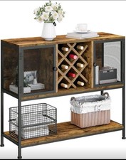 wine cabinet with storage 39"