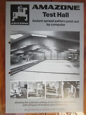 AMAZONE Test Hall spread pattern print Fertilizer Distributor brochure/leaflet