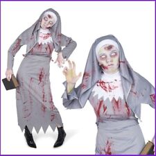 Adult Halloween Ladies Zombie Nun Costume