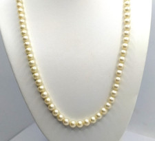 Vintage Ciro Simulated Pearl Necklace With 9ct Rose Gold Clasp
