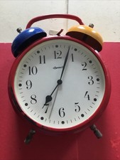 Giant Ingersol Multi Coloured Alarm Clock  Working