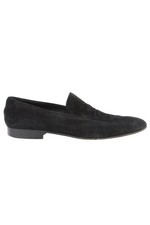 BILLIONAIRE COUTURE BLACK MEN'S SUEDE LOAFERS EU 44 UK 10 US 11