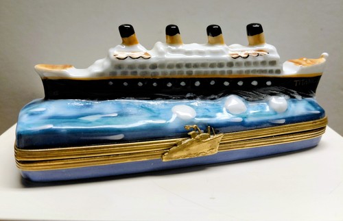 Limoges titanic trinket box - trinket,