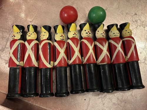 Hand painted wooden toy - painted,