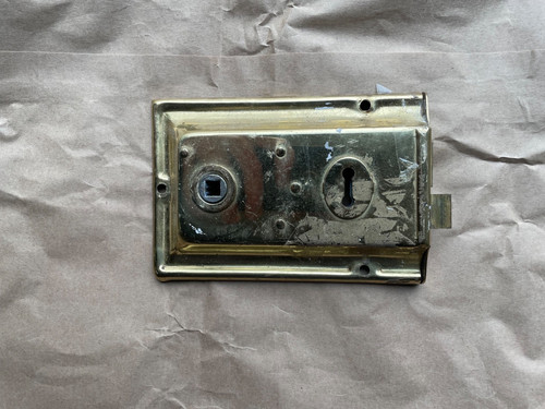 Old vintage metal door rim - metal,