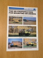 PRE USED HOEGEN DIJKHOF UNIMOG MOUNTED SPRAYERS COLOUR FARMING COLLECTOR BROCHUR