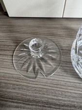 Elegant Cut Crystal Preserve Honey Jam Jar With Lid PERFECT CONDITION 4IN tall