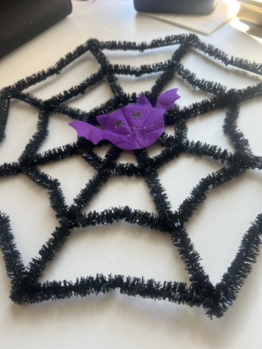Halloween spider web wall - spider,