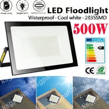 LED Floodlight Spot Security Flood Lights Light Outdoor Garden Lamp 500W UK