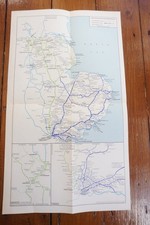 Feb 1963 Eastern Region British Rail Railway Map