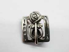 VINTAGE SOLID SILVER CELTIC SCOTTISH FLOWER SMALL SWEET LADIES PIN BROOCH