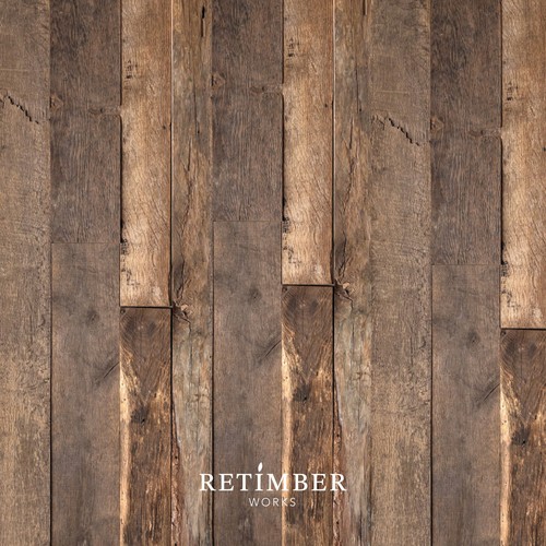 Reclaimed wood wall panelling - wall,