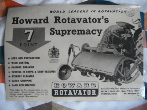 1958 howard tractor mounted - 1958,,