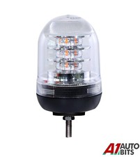 Clear Lens LED Amber Flashing Safety Economy Light Beacon Bolt On 12V-24V E9 R65