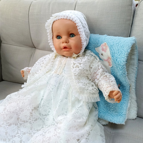 Vintage baby girl sheer lace - girl,