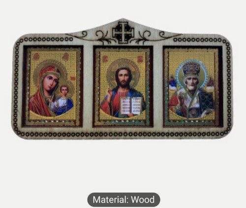 Greek orthodox triptych 3 - orthodox, (3