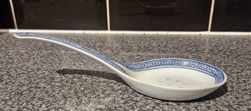 White blue chinese - white,