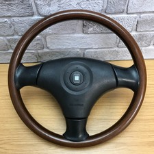 Genuine Mazda MX-5 NB Wooden NARDI TORINO Steering Wheel and SRS bag. 14A
