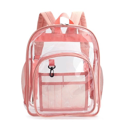 Clear transparent backpack - transparent,