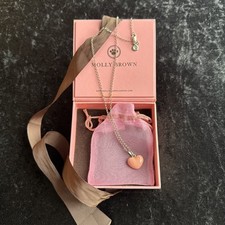 molly brown london sterling silver enamel heart pendant necklace