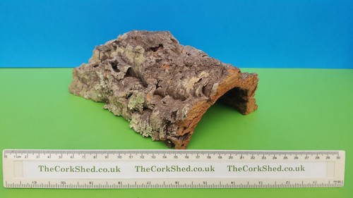 Cork bark reptile hide cave - cork,