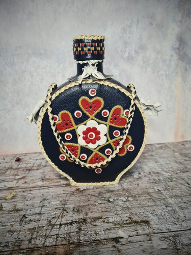 Vintage folk art leather - folk,
