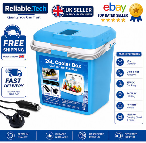 26l electric cooler box power - electric,