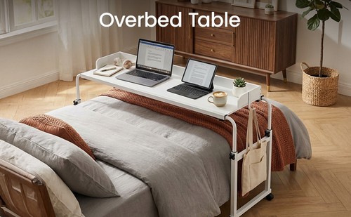 Adjustable overbed table - adjustable,