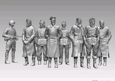 Ww2 Captured German Soldiers Diorama  Full Set 1/16th Resin Printed