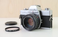 MINOLTA SRT 100b 35mm SLR Camera w/ Minolta Rokkor 1:1.4 f=58mm Prime Lens