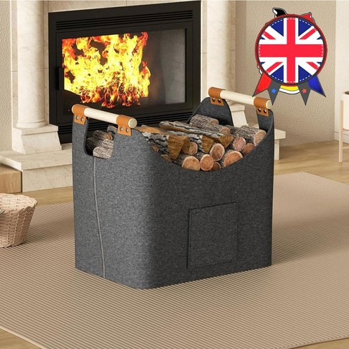 57l log basket fire - log,