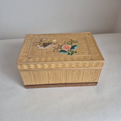 Vintage beige rattan bamboo - beige,