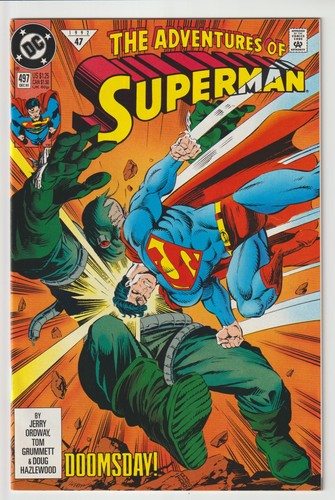 Superman 497 1992 vf nm - 1992, (vf/nm