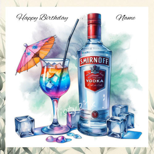 Personalised vodka birthday - personalised,