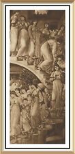 124y Original 1901 Antique EDWARD BURNE-JONES Raphaelite Art Print GOLDEN STAIRS