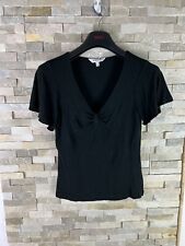 East women’s size 10 black v neck modal top blouse