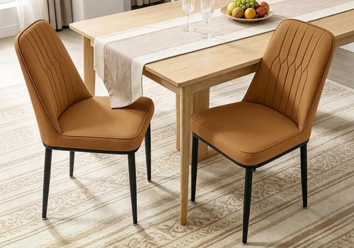 Set faux leather dining - leather,