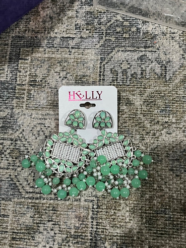Turquoise and silver - , pearl