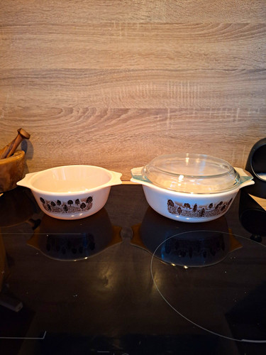 Vintage jaj pyrex - pyrex, "rustic