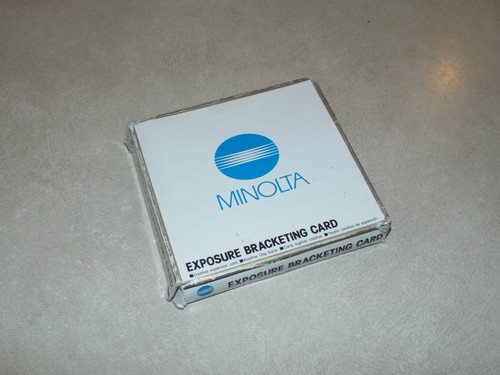Minolta bracketing card - minolta, for