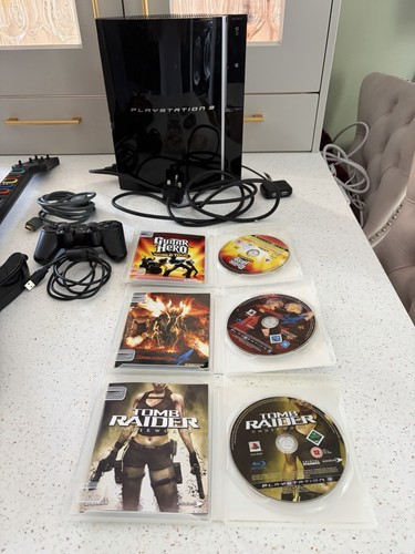 Ps3 bundle with guitar hero - bundle,
