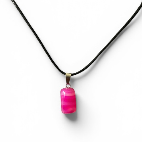 Pink agate quartz gemstone - pink,