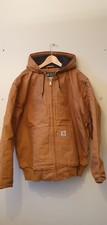 Carhartt Insulated Active Jacket Brown Tan Medium Loose Fit