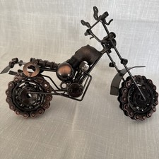 Handmade Metal Motorbike Model