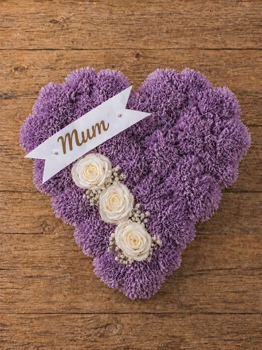 Lilac flowers heart - lilac,