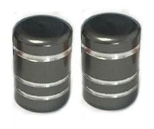2x Metallic GREY Metal Steel