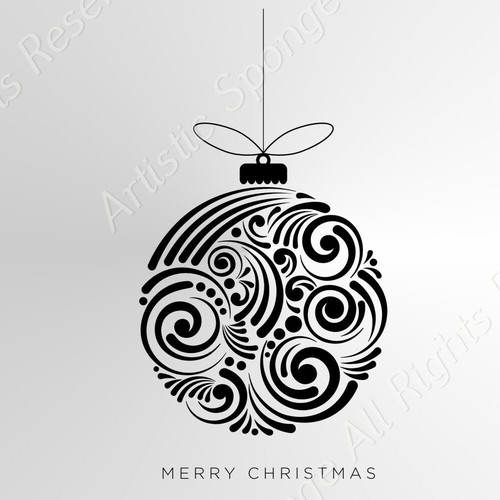 Christmas bauble cards - /,