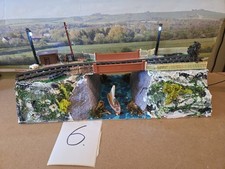 oo gauge model railway diorama BRIDGE  single track 