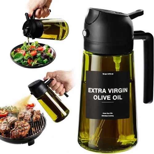 470ml glass olive oil - 2-in-1,