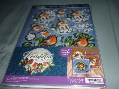 Hunkydory delightful robins - delightful,